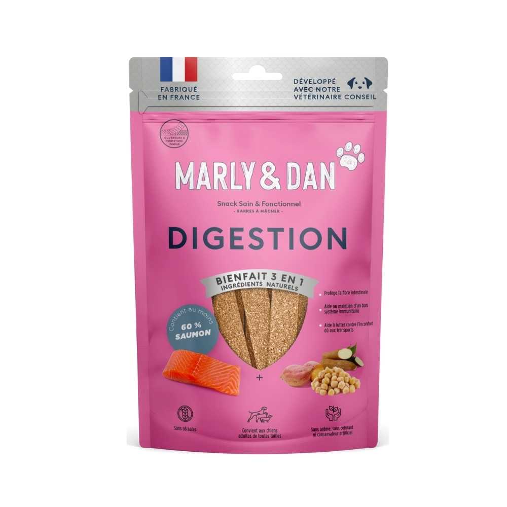 Barres à mâcher Digestion saine pour chiens de Marly & Dan