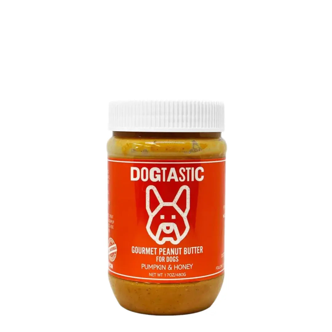 Beurre de cacahuète pour chien Citrouille et Graine de lin Dogtastic