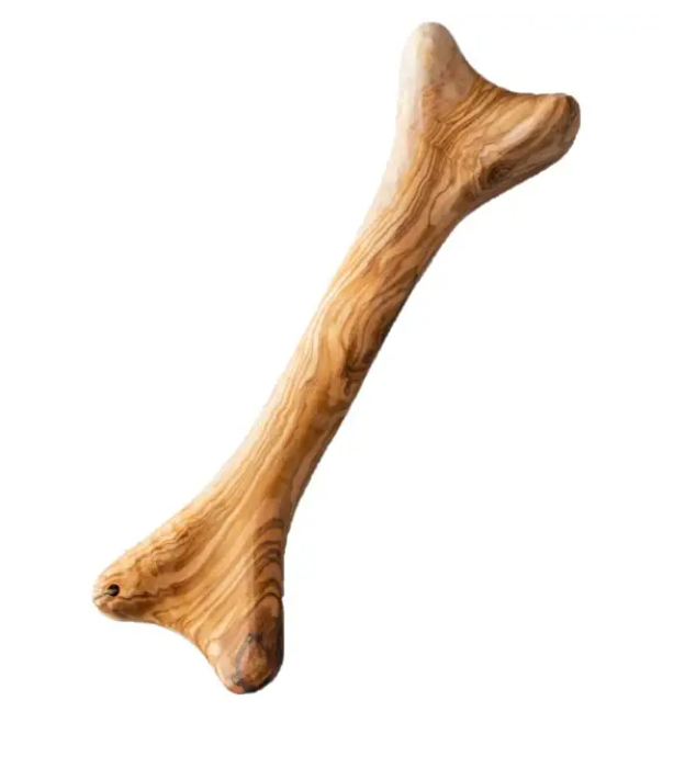 Bois d'Olivier en forme d'os pour Chien  Cernunos