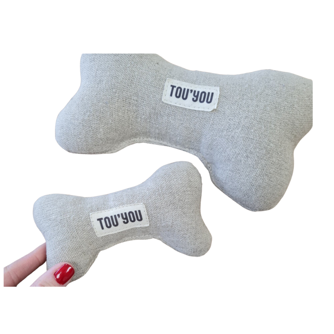 Jouet pour chien Nonos Gris en lin Tou'You