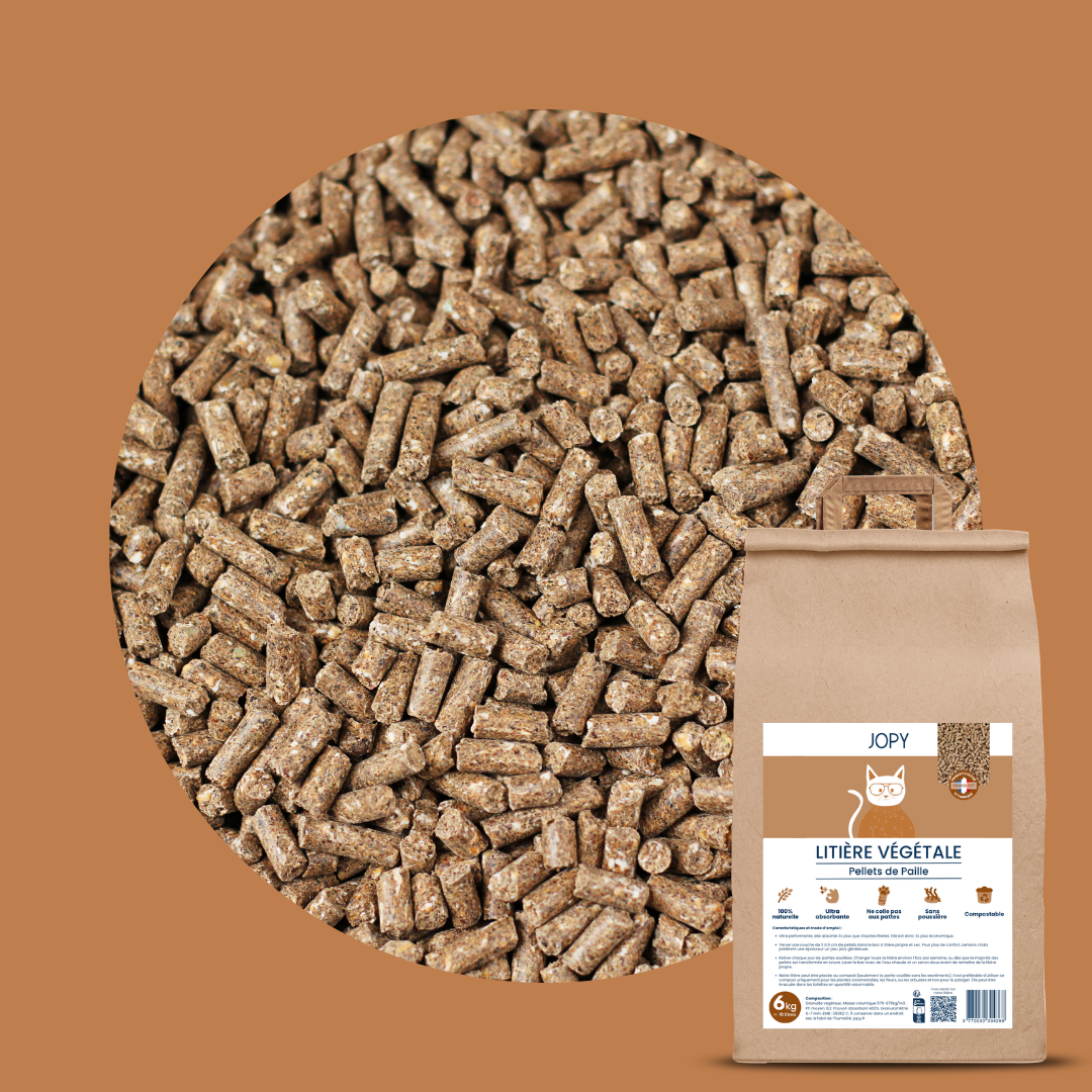Litière Végétale Pellets Chat Jopy