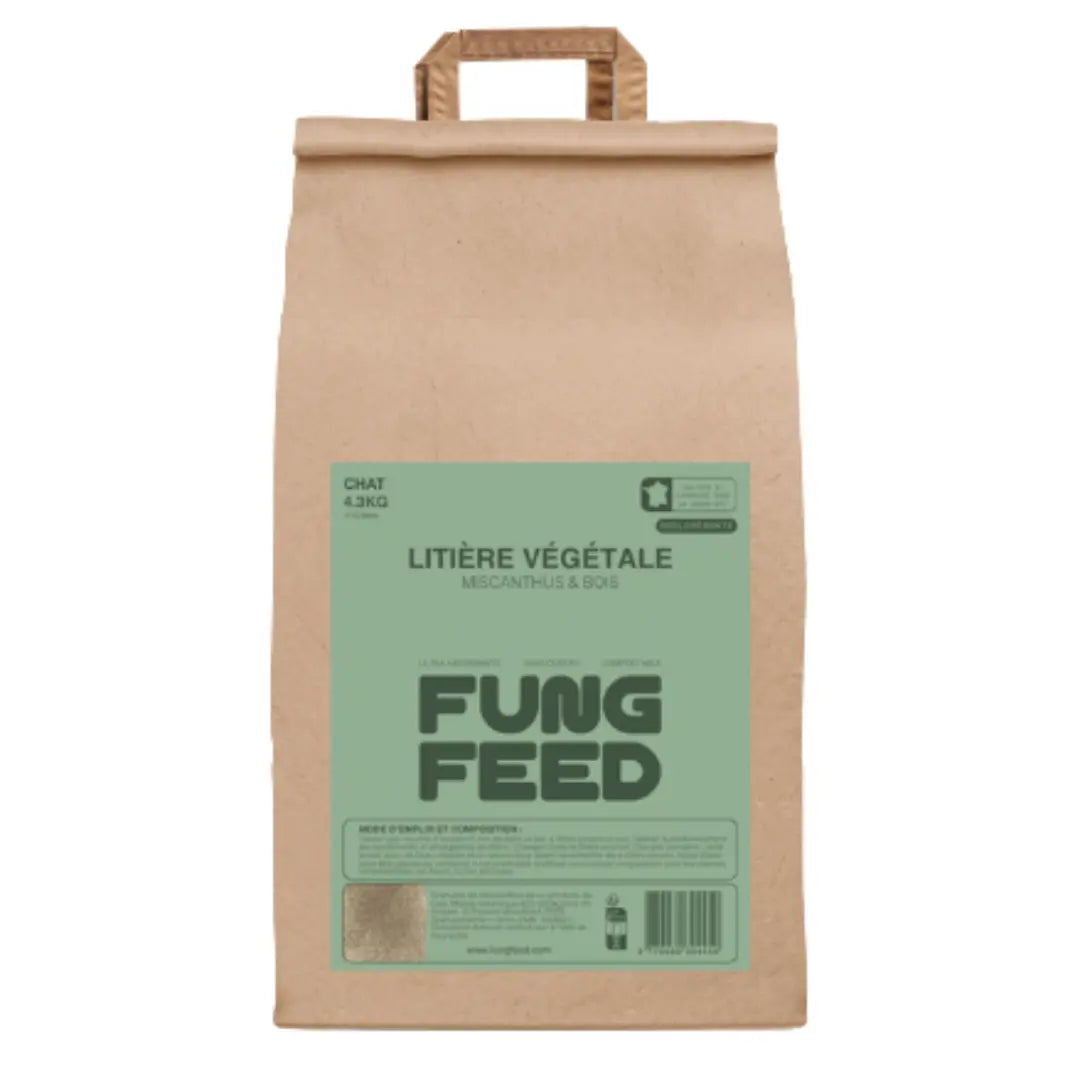 Litière Végétale Agglomérante Chat Fungfeed