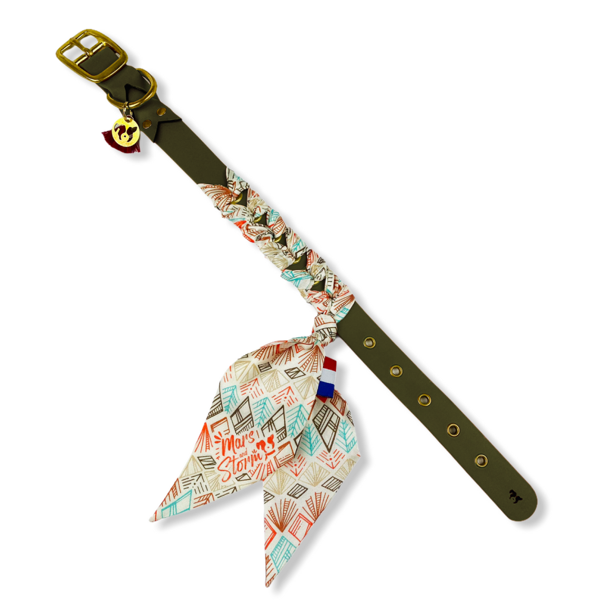Mars & Storm Chien Collier Alabama Boho Militaire