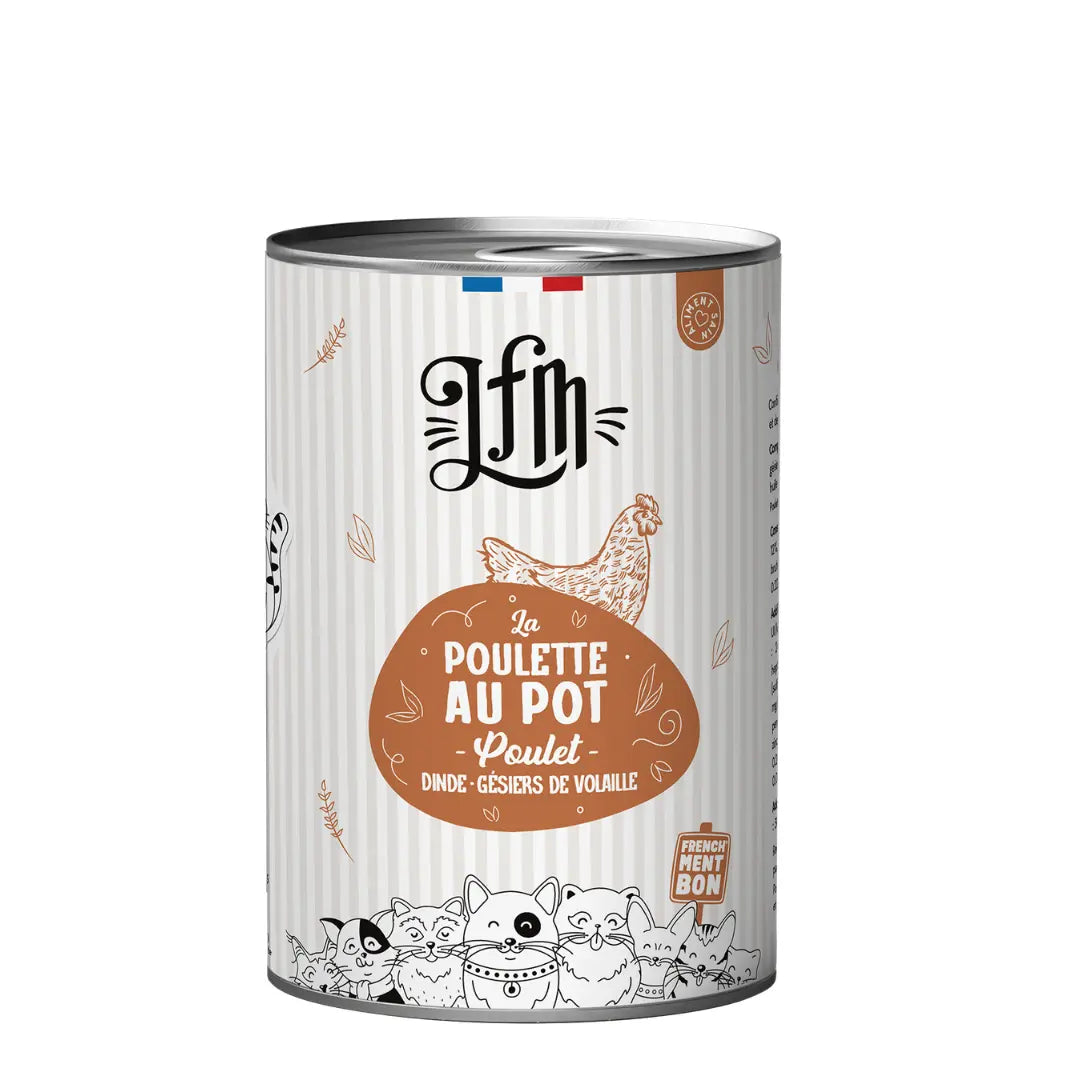 Pâtée Poulette au Pot Chat LFM