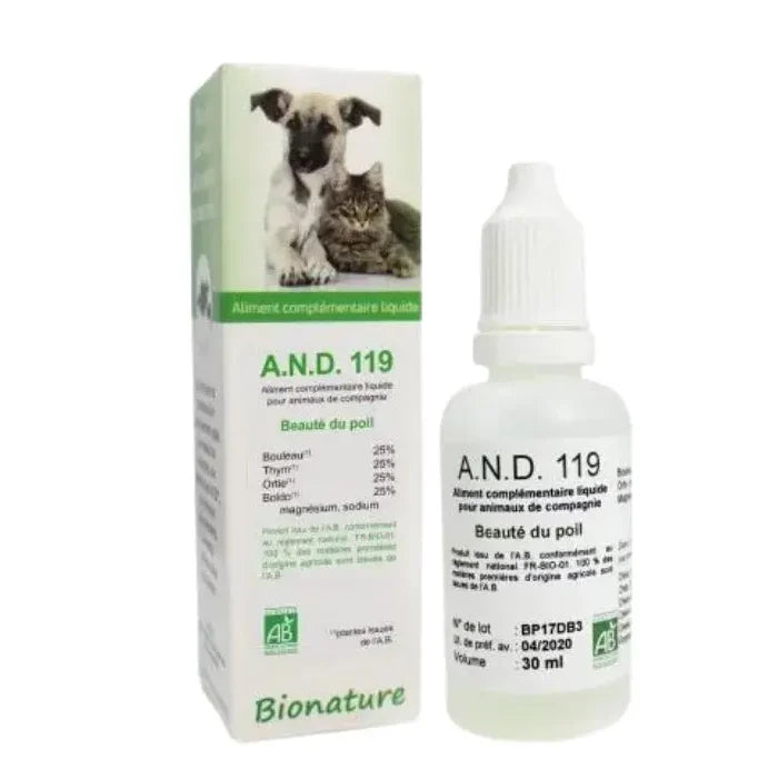 Bionature AND 119 beauté du poil des chiens et des chats