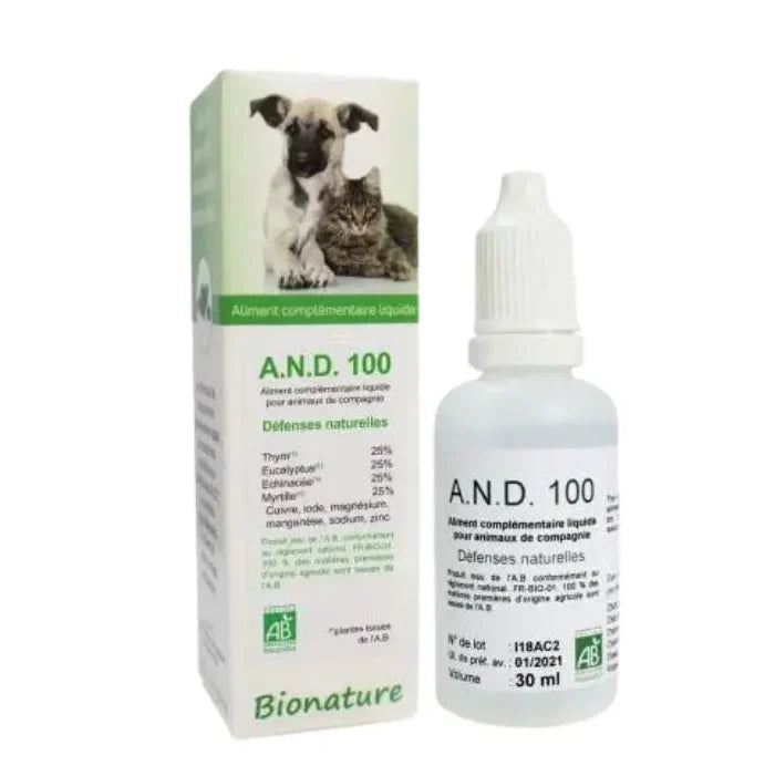 AND Bionature 109 flore intestinale chien et chat