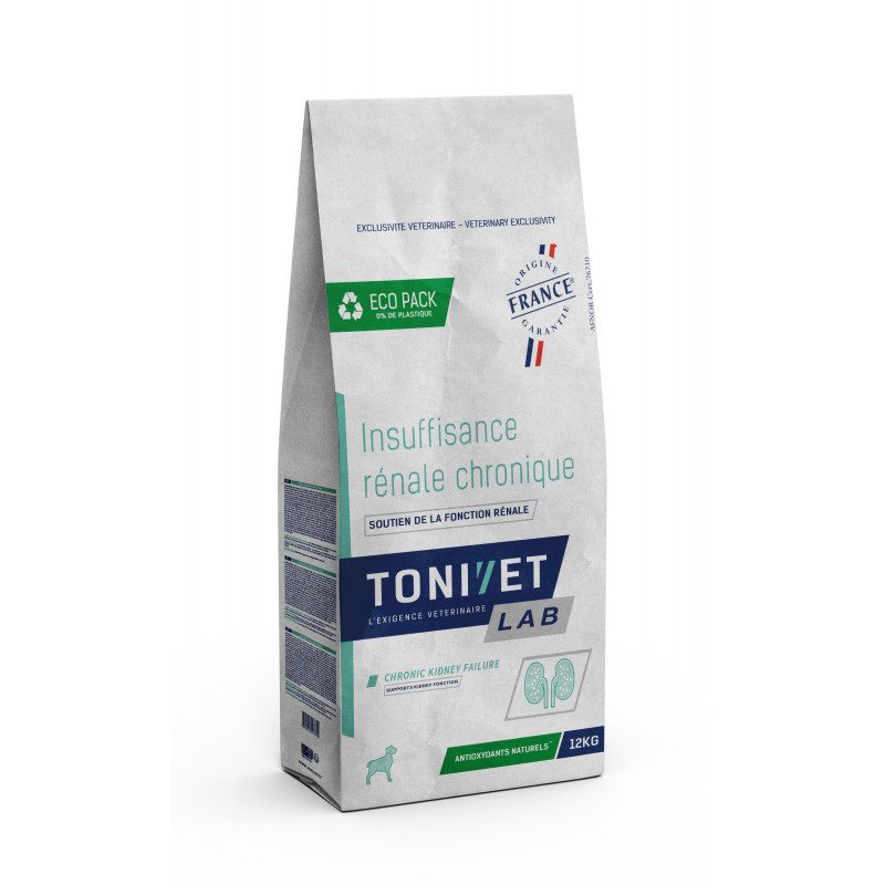 Tonivet Insuffisance rénale chronique : Croquettes pour chiens qui souffrent de maladies rénales