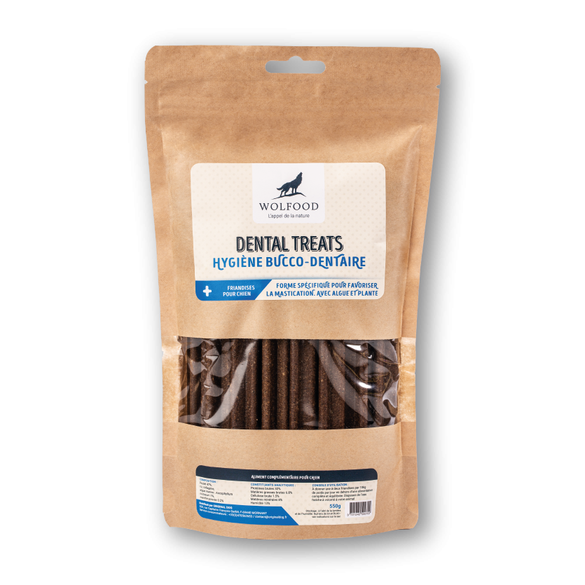 Wolfood Dental Treats : Friandise d'hygiène bucco-dentaire pour chiens
