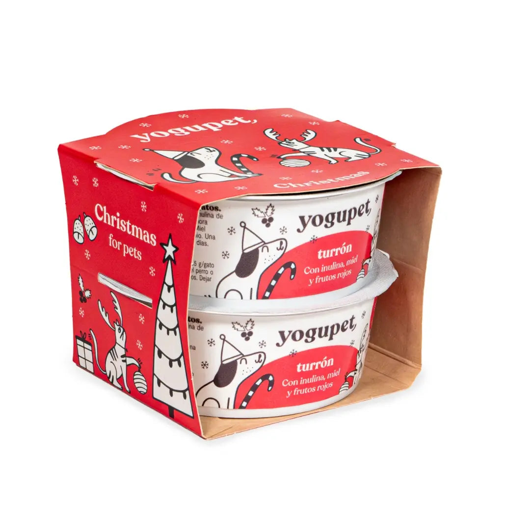 Yaourt pour chien et chat Noël sans lactose Yogupet