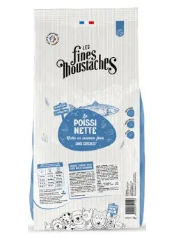 Croquettes sans céréales Poissinette pour chien de la marque les Fines Moustaches