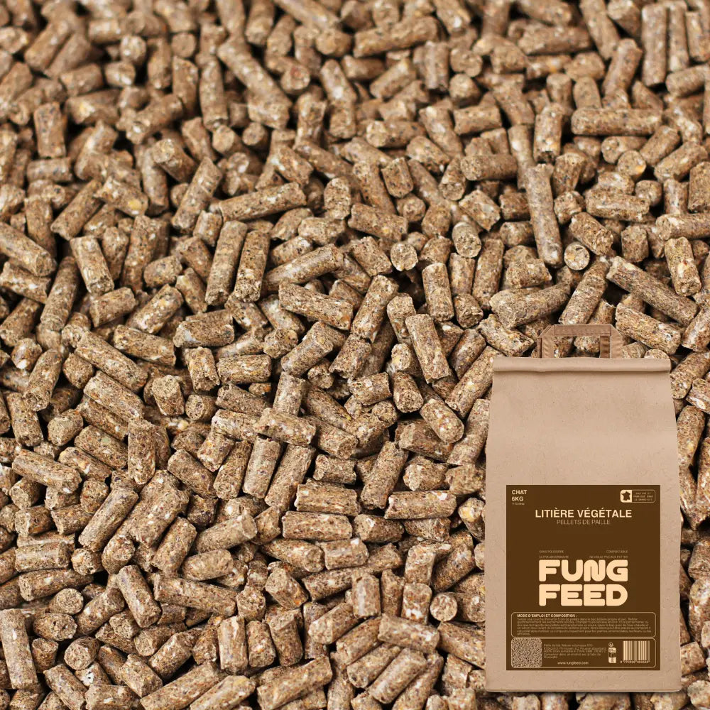 Litière Végétale Pellets Chat Fungfeed