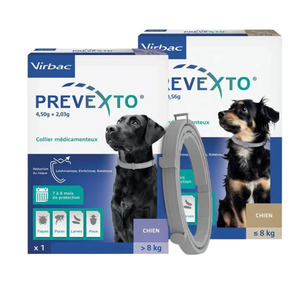 Prevexto collier antiparasitaire chien