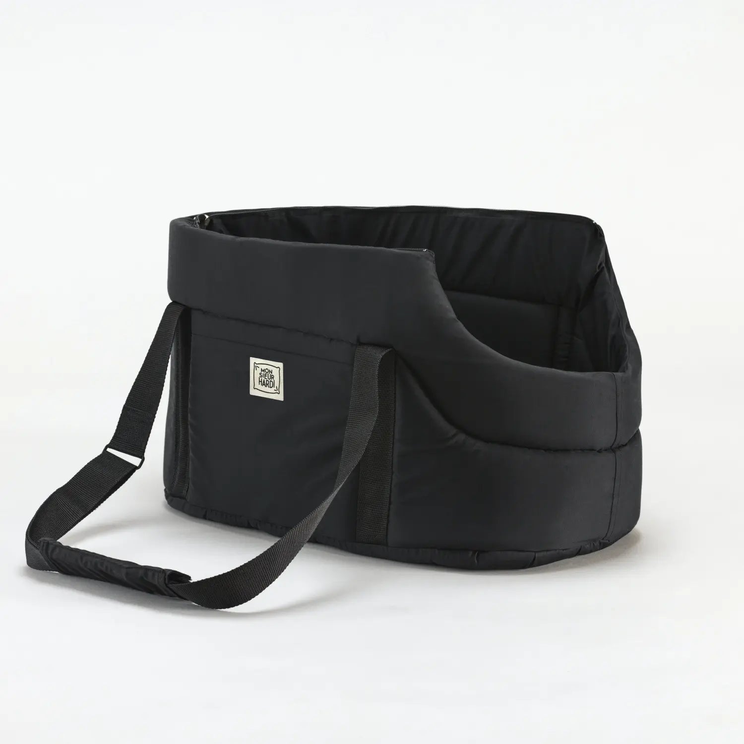 Sac de transport noir pour chien Monsieur Hardi