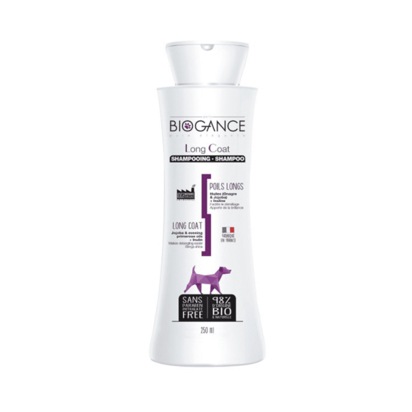 Shampoing poils longs chien Biogance