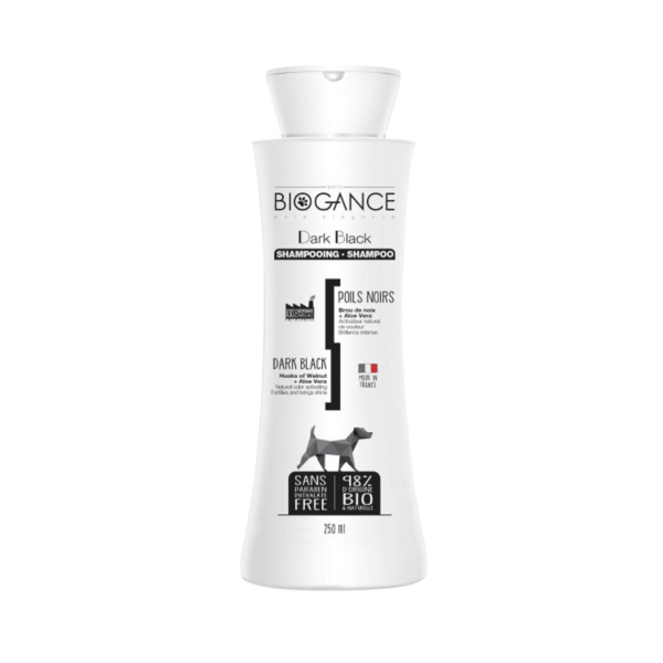 Shampoing poils noirs chien Biogance