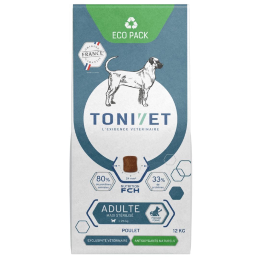 Croquettes Tonivet Chien Adulte Maxi Stérilisé