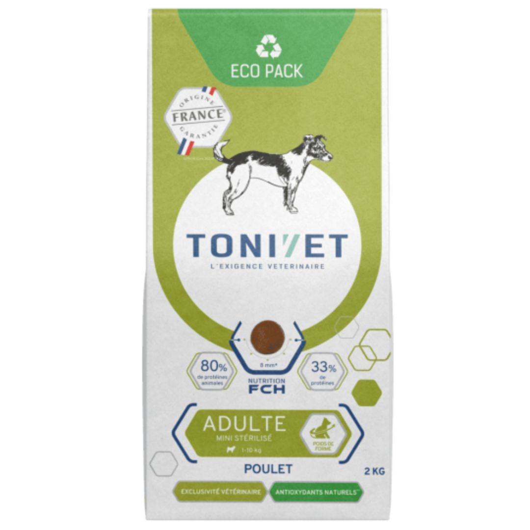 Croquettes Tonivet Chien Adulte Mini Stérilisé