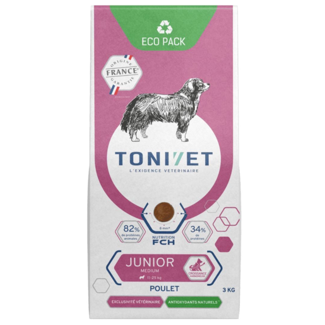 Croquettes Tonivet Chien Junior Medium
