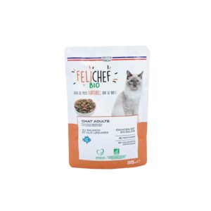 Félichef émincés BIO au saumon pour chat