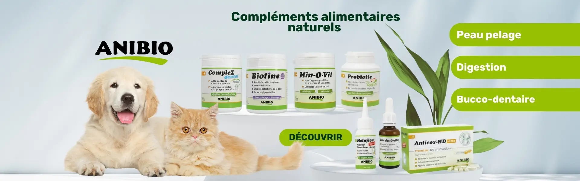 Gamme Anibio Chien et Chat