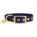 Pop Dog Collier œillets Chien Bleu marine Patapouf