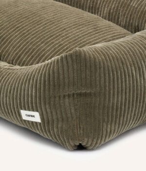 Panier pour chien en velour côtelé vert - Snozy - Cafide