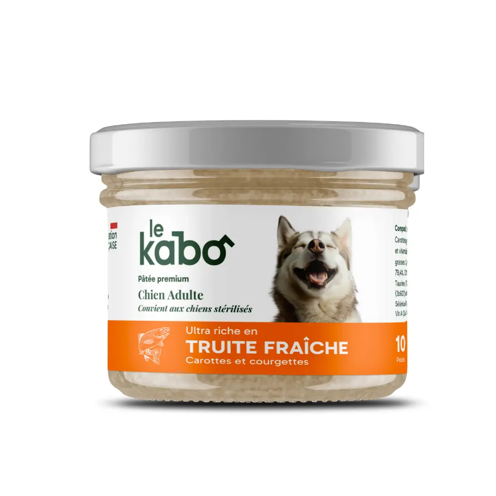 Pâtée chien Truite - Le Kabo Pâtée chien Truite - Le Kabo
