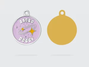 Médaille pour chiens Astro Doggy French Bandit