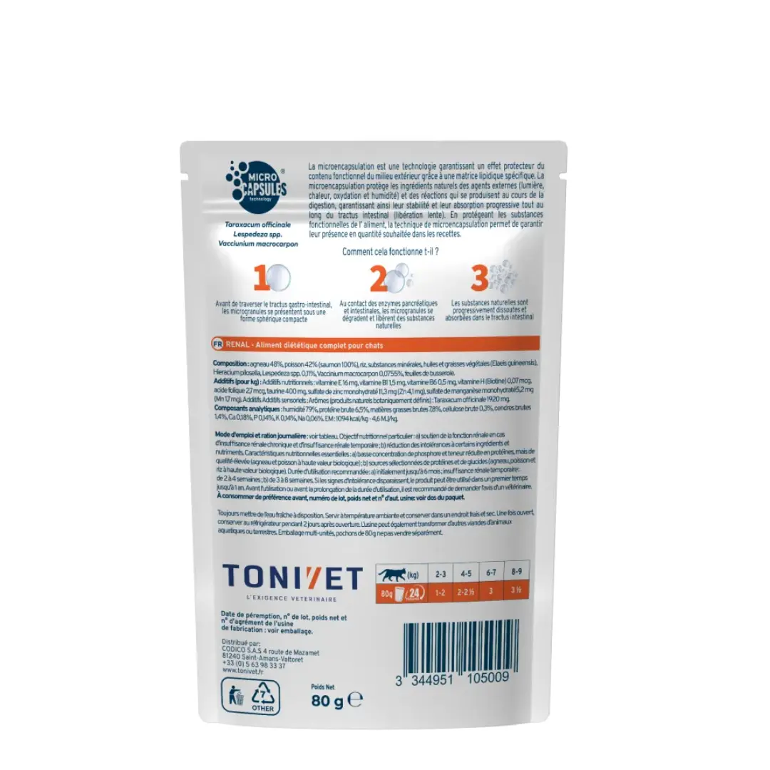 Tonivet LAB Chat Insuffisance Rénale Chronique Agneau Tonivet LAB Chat Insuffisance Rénale Chronique Agneau