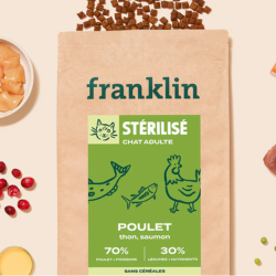 avis croquettes poulet chat stérilisé franklin