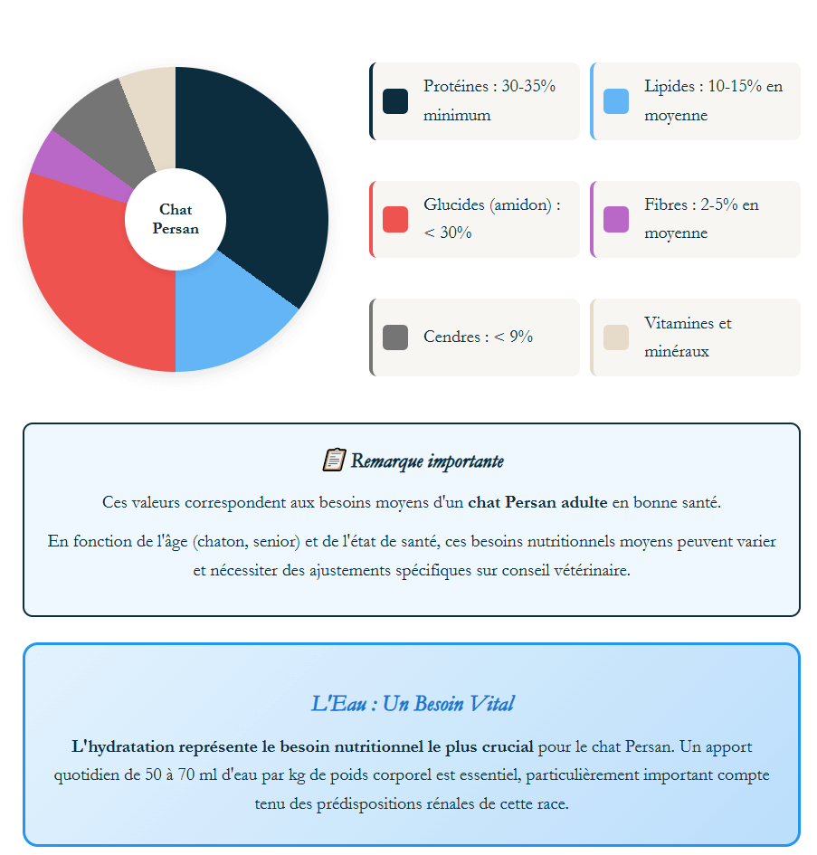 besoins nutritionnels du persan