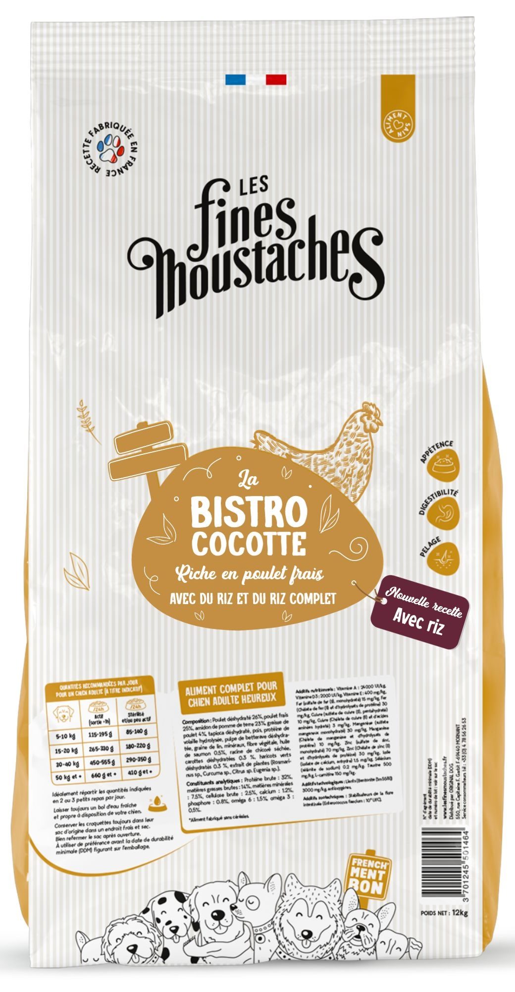 Croquettes Bistrococotte chien LFM Croquettes Bistrococotte chien LFM