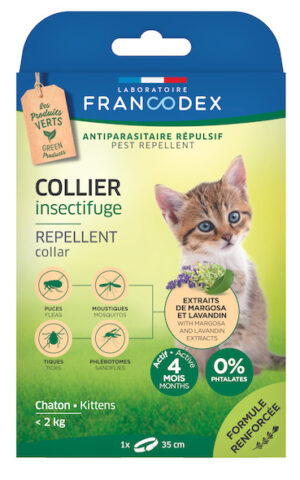 Collier insectifuge chaton Francodex