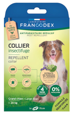 Collier insectifuge grand chien Francodex
