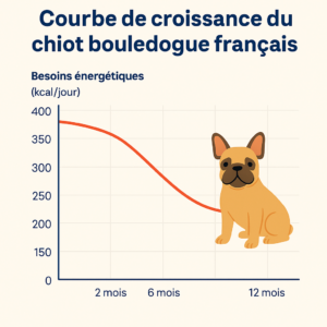 courbe de croissance du bouledogue français