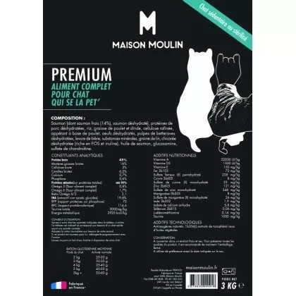 Croquettes saumon chat stérilisé Maison Moulin