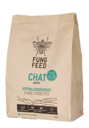 Croquettes aux insectes pour Chat Fungfeed