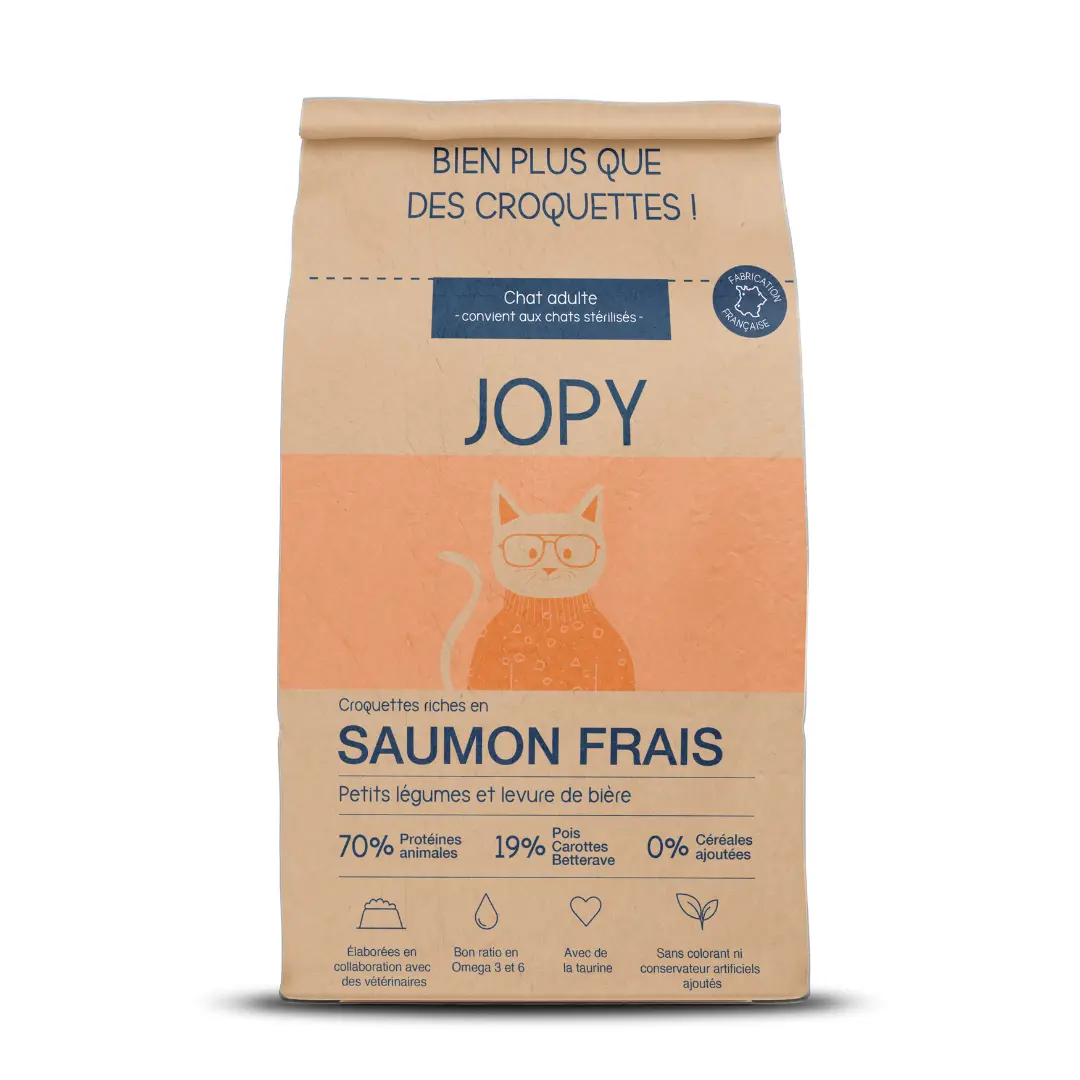 Croquettes chat stérilisé adulte - Saumon - Jopy Croquettes chat stérilisé adulte - Saumon - Jopy
