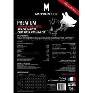 Croquettes Premium sans céréales chien - chiot Maison Moulin