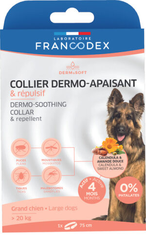 Collier dermo insectifuge grand chien Derm & Soft