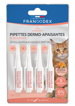 Pipettes dermo insectifuge chat Derm & Soft
