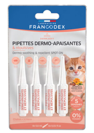 Pipettes dermo insectifuge chaton Derm & Soft