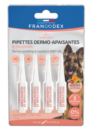 Pipettes dermo insectifuge grand chien Derm & Soft