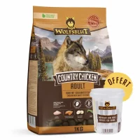 Croquettes Wolfsblut Country Chicken 1 kg + 1 verre doseur offert
