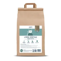 litière végétale agglomérante pour chat jopy