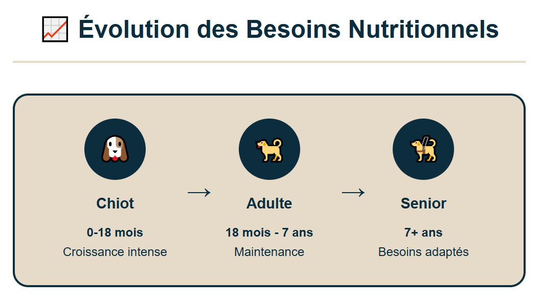 évolution des besoins nutritionnels du dobermann