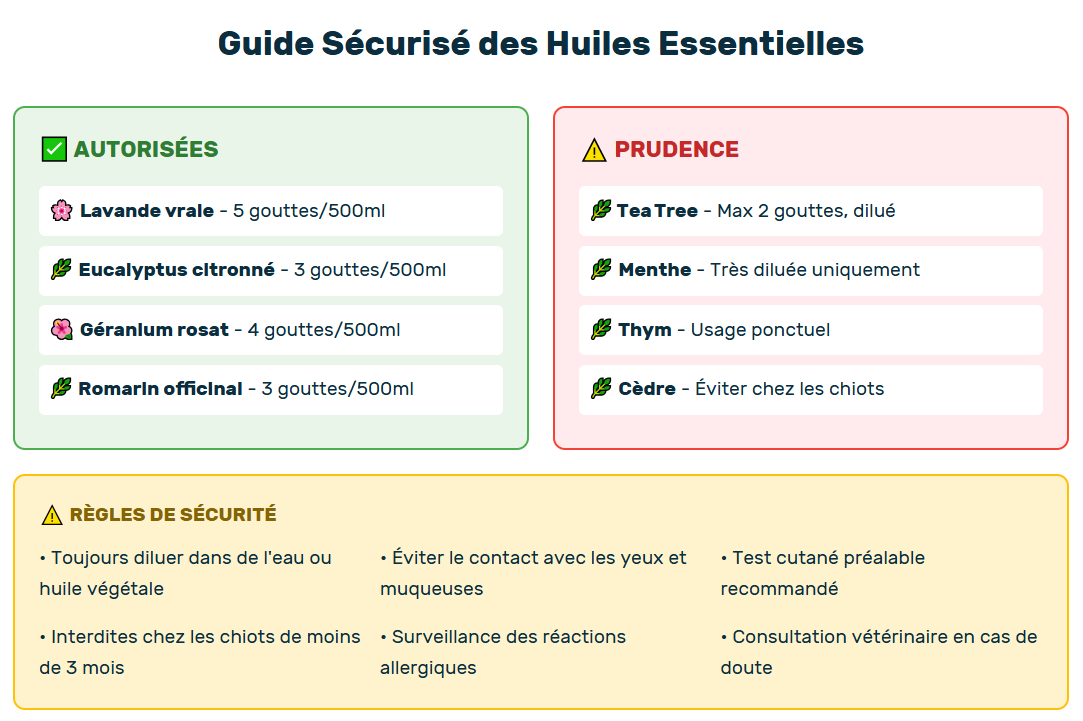 guide sécurisé des huiles essentiels anti puces chien