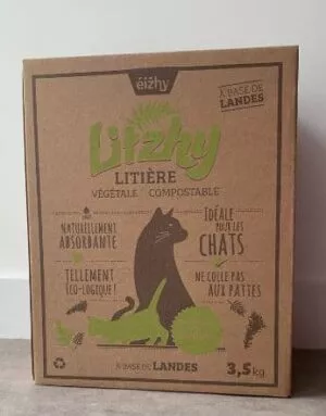 Litière végétale landes bretonnes chat Litzhy 6L