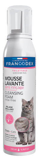 Mousse lavante chat Francodex