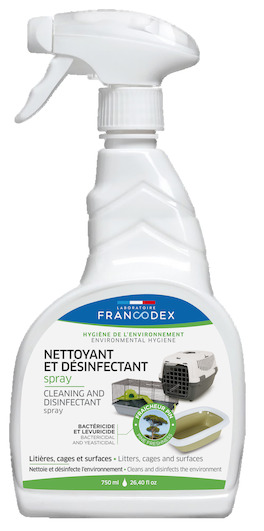 Spray désinfectant et nettoyant Francodex
